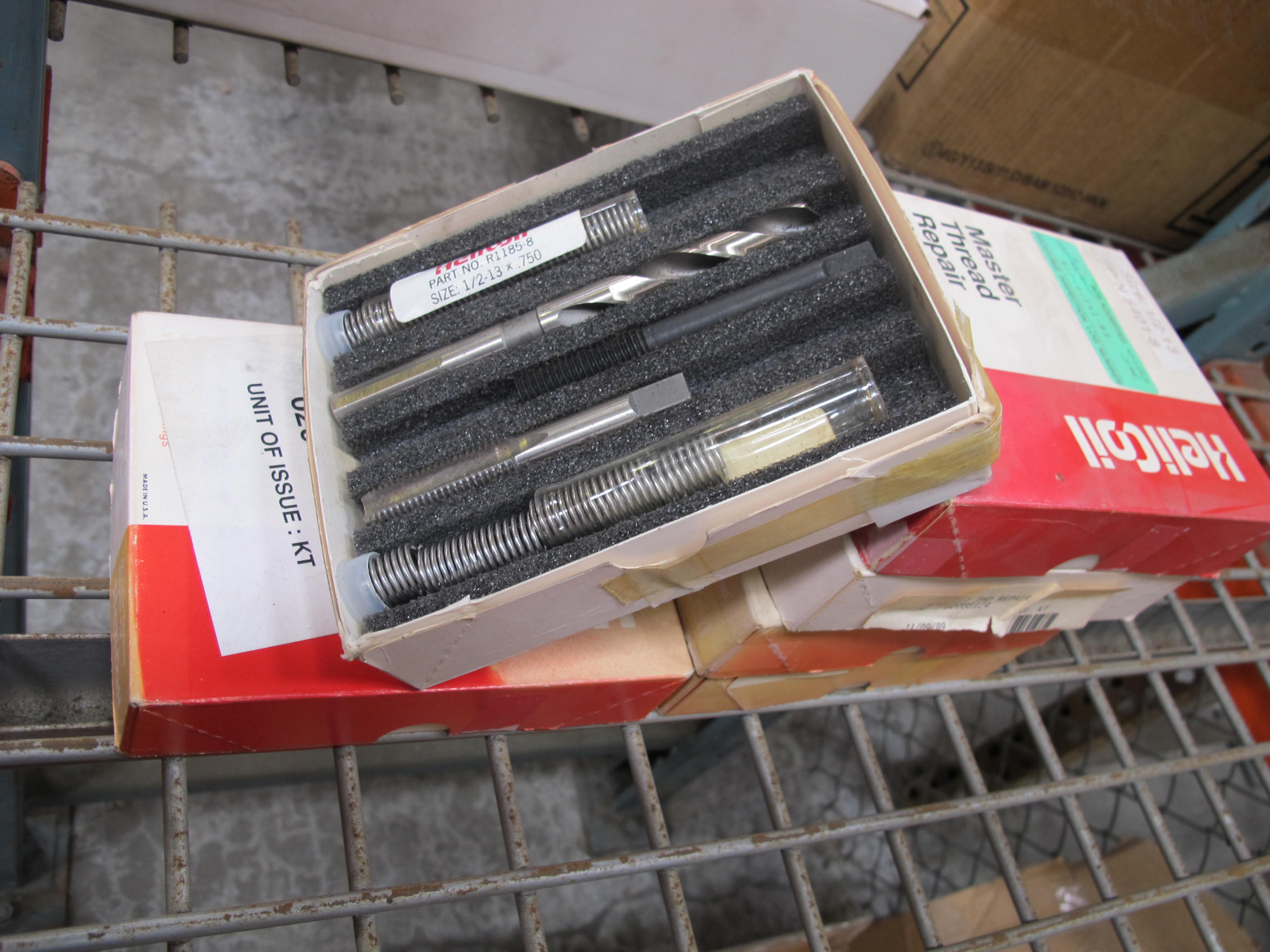 LOT TO INCLUDE: LARGE QUANTITY OF HILTI ANCHORS, EPOXY ADHESIVES, CONCRETE ADHESIVES, (5) HELICOIL MASTER THREAD REPAIR KITS. LOADING & HANDLING FEE $15-4211